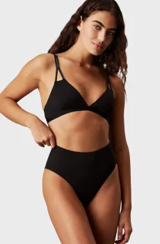 Женские черные трусики от купальника HIGH WAIST Черный XS Calvin Klein KW0KW02795