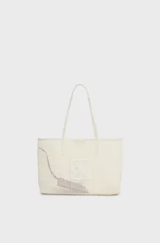 Женская белая сумка EMBLEM MESH Белый ONESIZE Calvin Klein LV04F3380G