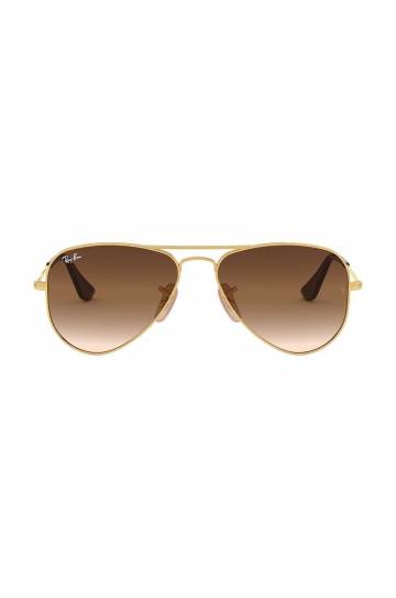 Детские солнцезащитные очки Ray-Ban Junior Aviator цвет коричневый 0RJ9506S Детские солнцезащитные очки Ray-Ban Junior Aviator цвет коричневый 0RJ9506S