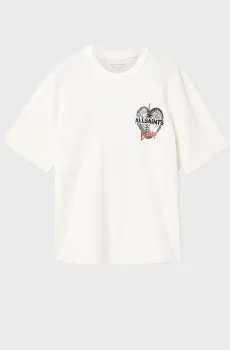 Мужская белая футболка REFLECT Белый S AllSaints M012PF