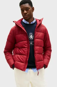 Мужская красная куртка HOODED Красный S Tommy Hilfiger MW0MW41983