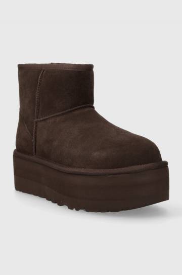 Замшевые сапоги UGG Classic Mini Platform цвет коричневый 1134991 Замшевые сапоги UGG Classic Mini Platform цвет коричневый 1134991