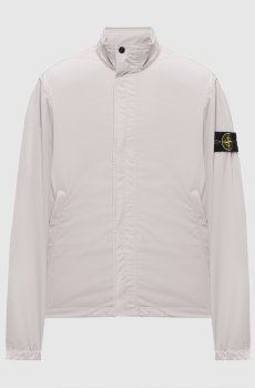 Серая куртка с логотипом