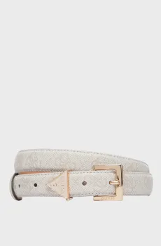 Женский белый ремень с узором Белый S Guess BW9291.P5425;BNN