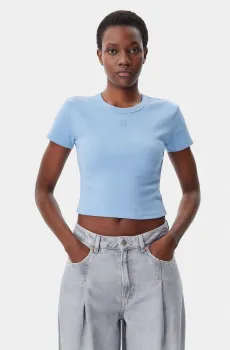 Женская голубая футболка Голубой M HUGO 50512000;452