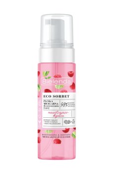 Мицеллярная пенка для умывания Bielenda Eco Sorbet Moisturizing & Soothing с экстрактом малины, 150 мл
