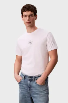 Мужская белая футболка MICRO MONOLOGO GRAPHIC Белый XL Calvin Klein LV04RB866G
