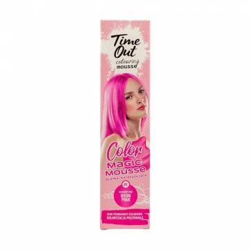 Оттеночный мусс для волос Time Out Color Magic Mousse 01 Neon Pink, 75 мл Оттеночный мусс для волос Time Out Color Magic Mousse 01 Neon Pink, 75 мл