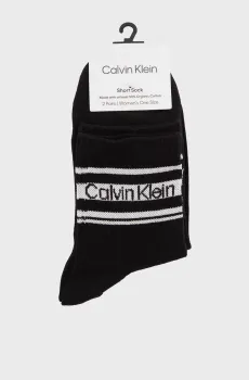 Женские черные носки (2 пары) SPORT Черный ONESIZE Calvin Klein 701241453
