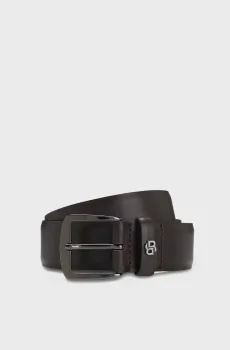 Мужской темно-коричневый кожаный ремень Коричневый 115 BOSS 50558852;202