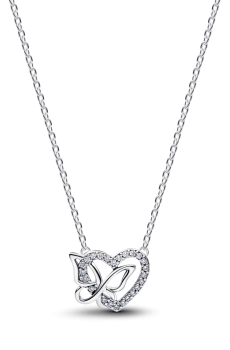 Намисто "Переплетені серце та метелик"