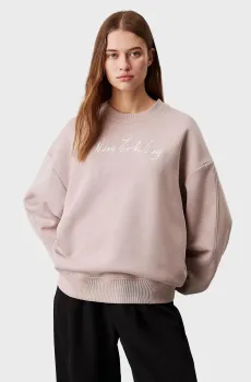 Женский розовый свитшот EMBROIDERED NYC Розовый XXS Calvin Klein Jeans J20J224442