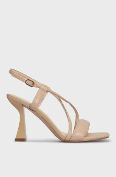 Женские бежевые кожаные босоножки Phoenix Бежевый 36 PRPY PRSLT2432W