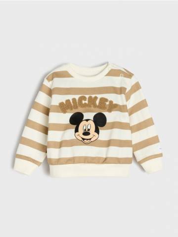 Світшот у смужку Mickey Mouse - кремовий Світшот у смужку Mickey Mouse - кремовий