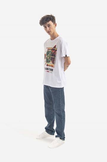Хлопковая футболка Alpha Industries x NASA цвет белый с принтом 116504.09-white Хлопковая футболка Alpha Industries x NASA цвет белый с принтом 116504.09-white