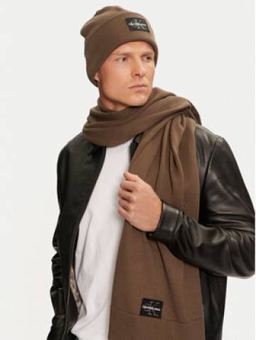 Calvin Klein Набір Шарф і Шапка K50K512470 Бежевий Calvin Klein Набір Шарф і Шапка K50K512470 Бежевий