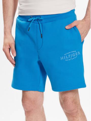 Tommy Hilfiger Спортивні шорти Curve Logo MW0MW30014 Голубий Regular Fit Tommy Hilfiger Спортивні шорти Curve Logo MW0MW30014 Голубий Regular Fit