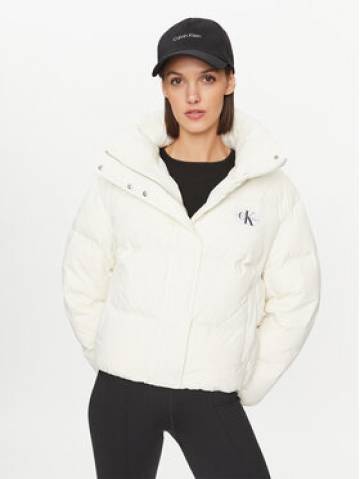 Calvin Klein Jeans Пуховик J20J222235 Écru Relaxed Fit Calvin Klein Jeans Пуховик J20J222235 Écru Relaxed Fit
