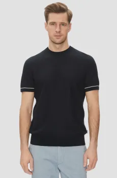 Мужской темно-синий джемпер Синий L BOSS 50537642;404