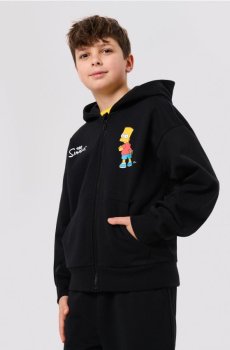 Худі на блискавці The Simpsons - чорний