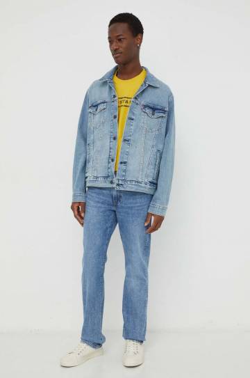 Хлопковая футболка G-Star Raw мужской цвет жёлтый с принтом Хлопковая футболка G-Star Raw мужской цвет жёлтый с принтом