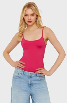 Женский малиновый топ Малиновый L Tally Weijl SSLPALYDIA