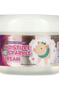 Увлажняющий крем для лица Elizavecca Milky Piggy Moisture Sparkle Cream с эффектом сияния, 100 г