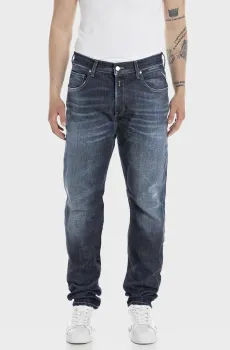 Мужские темно-синие джинсы Синий 34-32 Replay M1030 .000.285 720