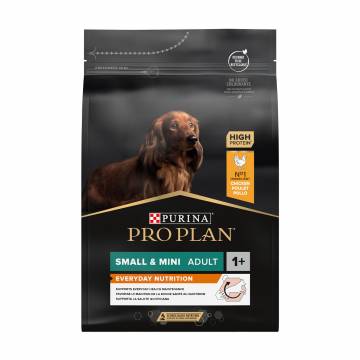 Сухой корм для взрослых собак мелких пород Pro Plan Small & Mini Adult 1+ Everyday Nutrion с курицей, 3 кг Сухой корм для взрослых собак мелких пород Pro Plan Small & Mini Adult 1+ Everyday Nutrion с курицей, 3 кг
