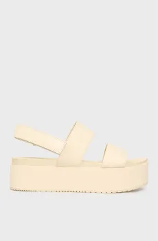 Женские бежевые сандалии FLATFORM Бежевый 40 Calvin Klein YW0YW01788