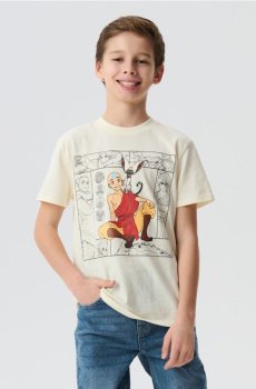 Бавовняна футболка з принтом The Last Airbender - нюдовий