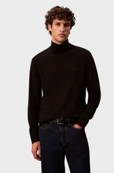 Мужской черный гольф MERINO Черный M Calvin Klein LV04LE309G