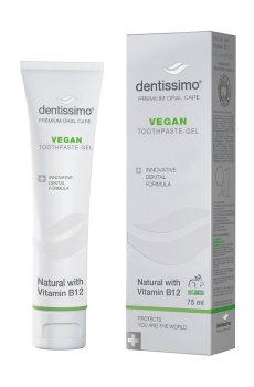 Зубная паста Dentissimo Vegan With Vitamin B12, 75 мл