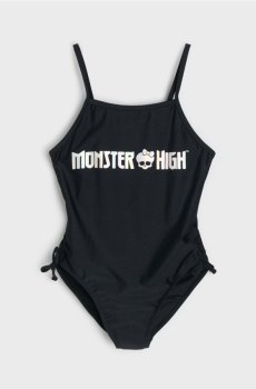 Суцільний купальник на тонких бретелях Monster High - чорний