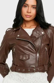 Женская коричневая косуха Коричневый XS Tally Weijl SJAPUTILOT