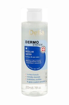 Мицеллярная вода для демакияжа Delia Cosmetics Dermo System Micellar Water, 200 мл
