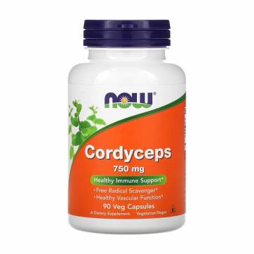 Гриб Кордицепс NOW Foods Cordyceps 750 мг, 90 капсул Гриб Кордицепс NOW Foods Cordyceps 750 мг, 90 капсул