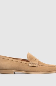 Коричневые замшевые лоферы GEORGE
