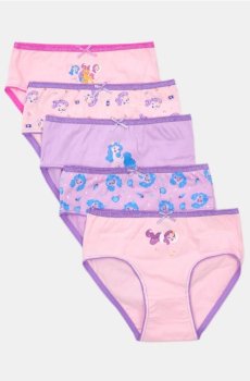 Бавовняні трусики, 5 пари My Litlle Pony - різнобарвний
