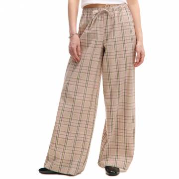 Cropp - Штани в клітку - бежевий
