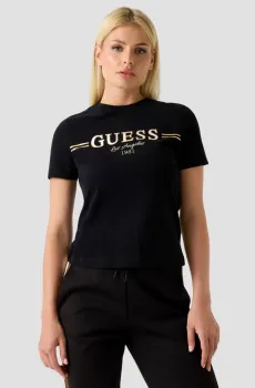 Женская черная футболка Черный XS Guess V5BI15.KA260;JBLK