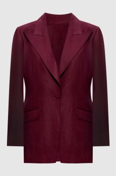 Бордовый жакет Leiva из льна