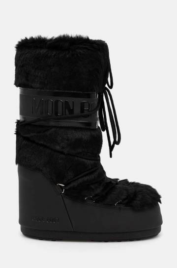 Зимние сапоги Moon Boot MB ICON FAUX FUR цвет чёрный 80D1408900 N001 Зимние сапоги Moon Boot MB ICON FAUX FUR цвет чёрный 80D1408900 N001