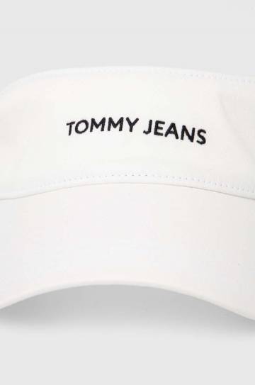 Козырек от солнца Tommy Jeans цвет белый с принтом Козырек от солнца Tommy Jeans цвет белый с принтом