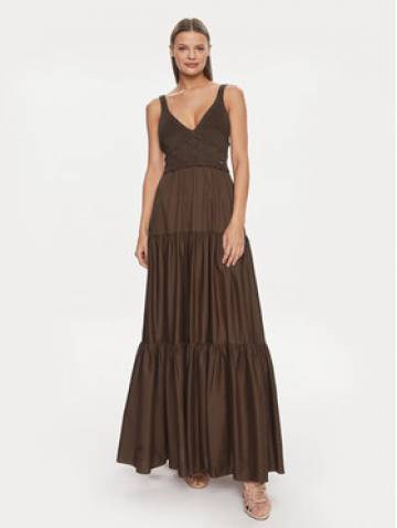 Liu Jo Літня сукня MA4070 MA23A Коричневий Regular Fit Liu Jo Літня сукня MA4070 MA23A Коричневий Regular Fit