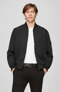 Мужской черный бомбер RECYCLED Черный XL Tommy Hilfiger MW0MW35658