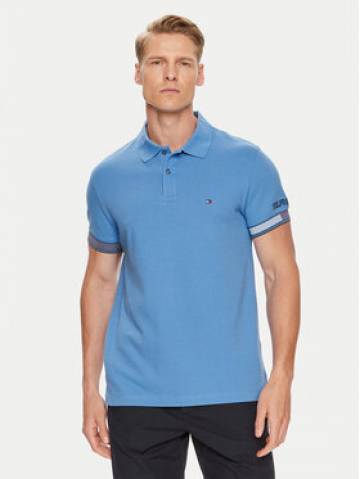 Tommy Hilfiger Поло Flag MW0MW34780 Голубий Slim Fit Tommy Hilfiger Поло Flag MW0MW34780 Голубий Slim Fit