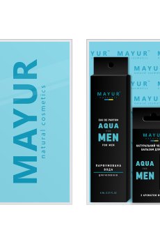 Мужской подарочный набор Mayur Aqua For Men (парфюмированная вода, 8 мл + бальзам для губ, 5 мл)
