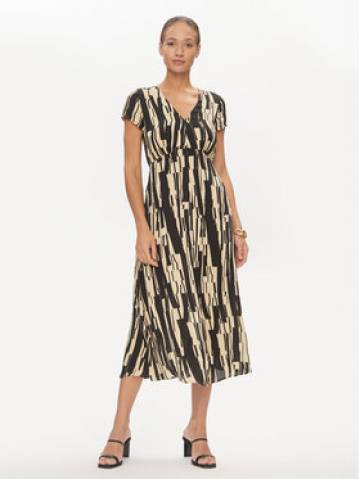 DKNY Літня сукня D2A4B384 Чорний Regular Fit DKNY Літня сукня D2A4B384 Чорний Regular Fit