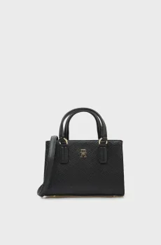 Женская черная сумка DAILY MINI TOTE MONO Черный ONESIZE Tommy Hilfiger AW0AW18416